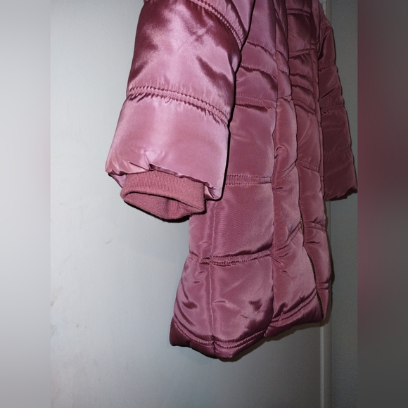 Calvin Klein Girls Puffer Faux Fur Coat - Picture 4 of 12